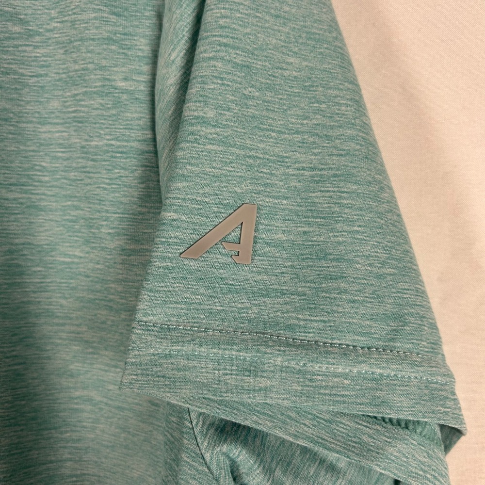 Antigua Polo Shirt Women Medium Teal NEW Scott Lake Golf Club Heathered 105239 - Picture 6 of 7